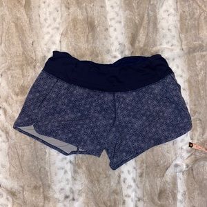 Lululemon Blue Run Times Shorts
